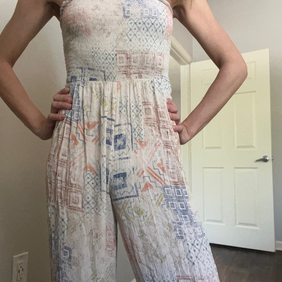 Anthropologie Strapless Boho Chic Lounge Romper - Picture 3 of 7